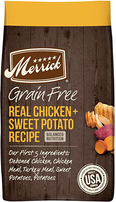 Merrick Grain-Free Real Chicken And Sweet Potato Recipe Dog Food