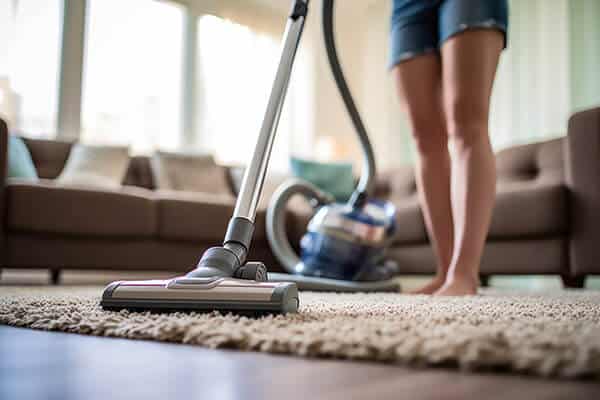 Vacuum carpet often to eliminate fleas and bug pests